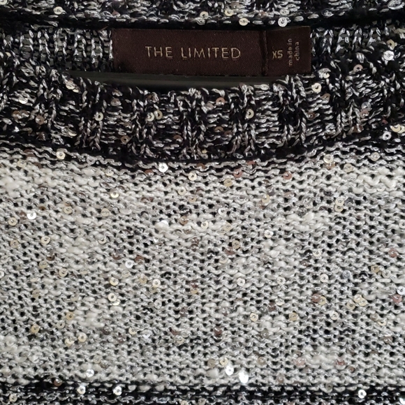 The Limited Black and Gray Sparkle Sweater - Picture 5 of 5